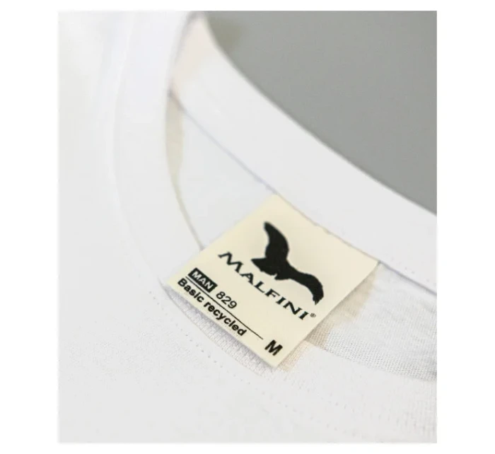 Základné recyklované tričko pánske čierne