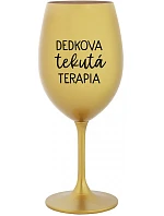 DEDEK'S FLUID THERAPY - zlatý pohár na víno 350 ml