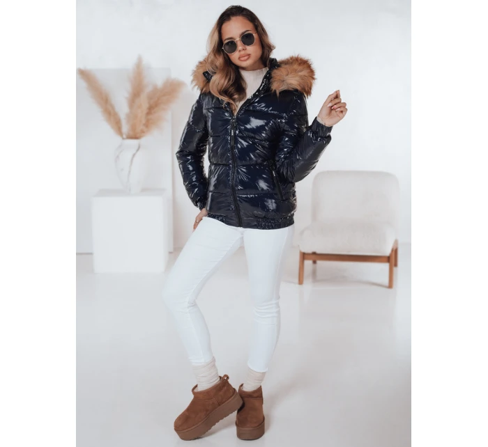Dámska zimná bunda s kapucňou MELANI navy blue FashionStreet TY4487 Dámska zimná bunda s kapucňou MELANI navy blue FashionStreet TY4487