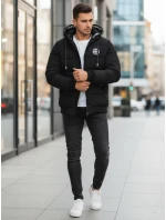 Pánská prošívaná zimní bunda s kapucí černá Dstreet model 21991528 - FashionStreet Pánská prošívaná zimní bunda s kapucí černá Dstreet model 21991528 - FashionStreet
