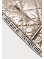 Lesklá béžová dámska vesta (AG3-02)