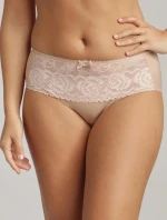 Dámske čipkované nohavičky PLAYTEX FLOWER ELEGANCE RCS MIDI BRIEF - PLAYTEX - nude
