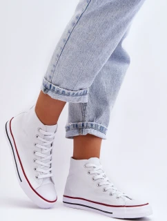 Dámské klasické vysoké boty bílé model 21626512 - Boto