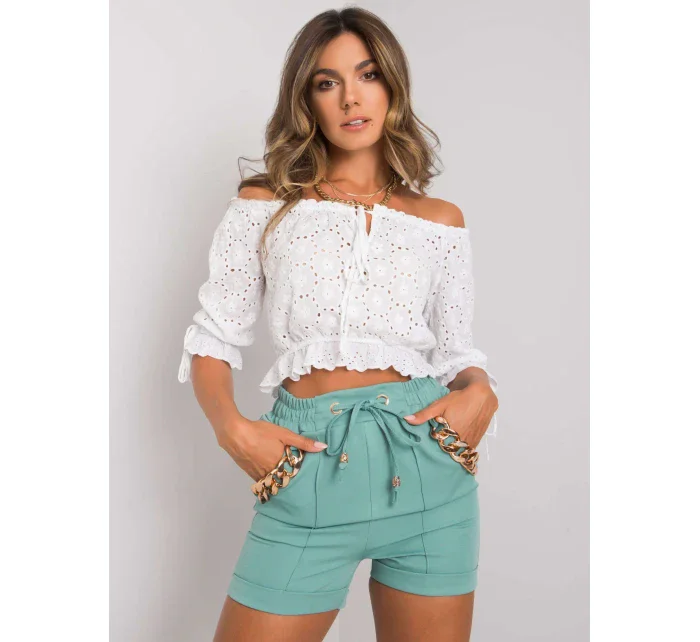 Šortky DHJ SN model 17459786 tyrkysová - FPrice Šortky DHJ SN model 17459786 tyrkysová - FPrice