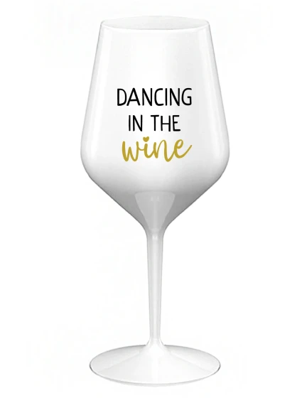 DANCING IN THE WINE - biely nerozbitný pohár na víno 470 ml DANCING IN THE WINE - biely nerozbitný pohár na víno 470 ml