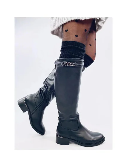 Dámske čižmy YY-52 black - Inello