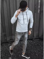 Pánska sivá mikina FashionStreet BX5468