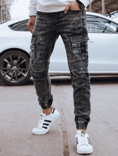 Pánske bojové nohavice šedé FashionStreet UX4239