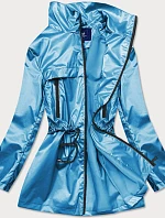 Svetlomodrá tenká dámska bunda so stojačikom (AG5-017)