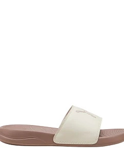 Dámske žabky Puma Popcat 20 brown and cream 404855 02