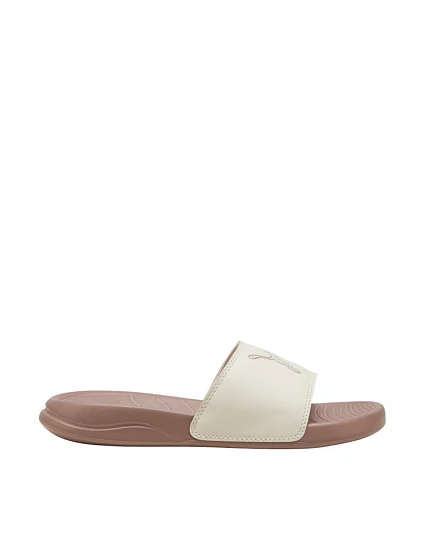 Dámske žabky Puma Popcat 20 brown and cream 404855 02