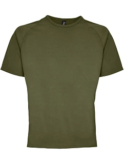 SOL'S Sporty Pánske raglánové športové tričko 25.1939 army