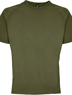 SOL'S Sporty Pánske raglánové športové tričko 25.1939 army
