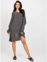 Dámsky sveter BA SW C1001.57P tmavo šedá - FPrice