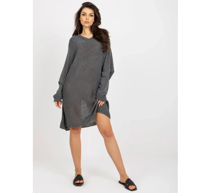 Dámsky sveter BA SW C1001.57P tmavo šedá - FPrice