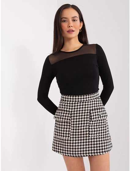 Spódnica LK SD  biało czarny model 19034361 - FPrice