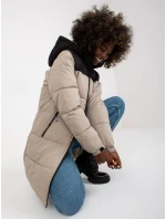 Dámska bunda NM KR D2 3827 62 šedá čierna