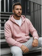 Pánská mikina s kapucí růžová Dstreet model 21962660 - FashionStreet Pánská mikina s kapucí růžová Dstreet model 21962660 - FashionStreet
