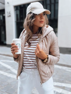 Dámska prešívaná prechodná bunda LILYWOOL camel FashionStreet TY3715