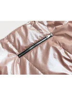 Béžová dámska rozšírená obojstranná vesta (B8005-51)