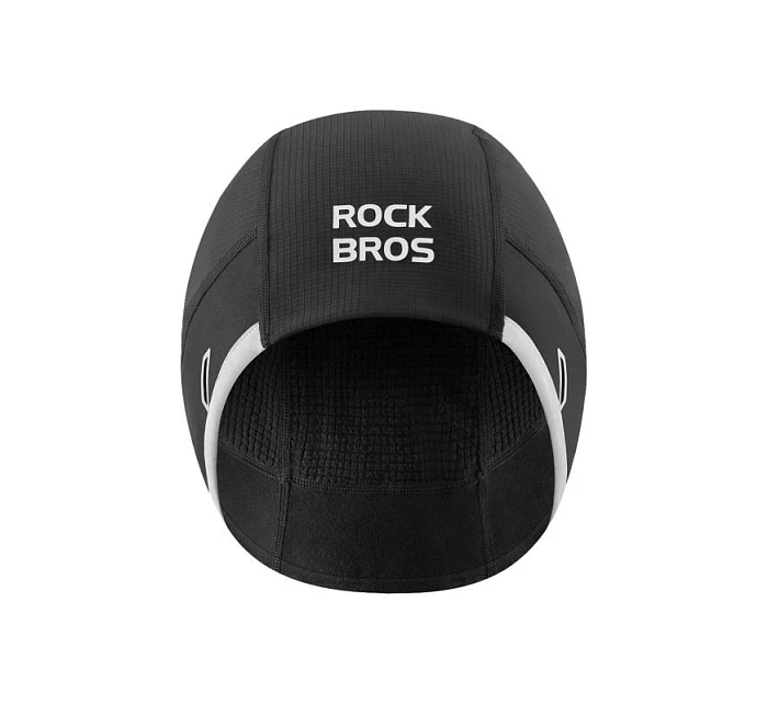 Rockbros M016 zimná vetruodolná cyklistická čiapka veľkosti 54-61 cm - čierna