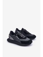 Kožené Pánské Tenisky Big Star model 21675343 HiPoly System Černé - Big Star Shoes