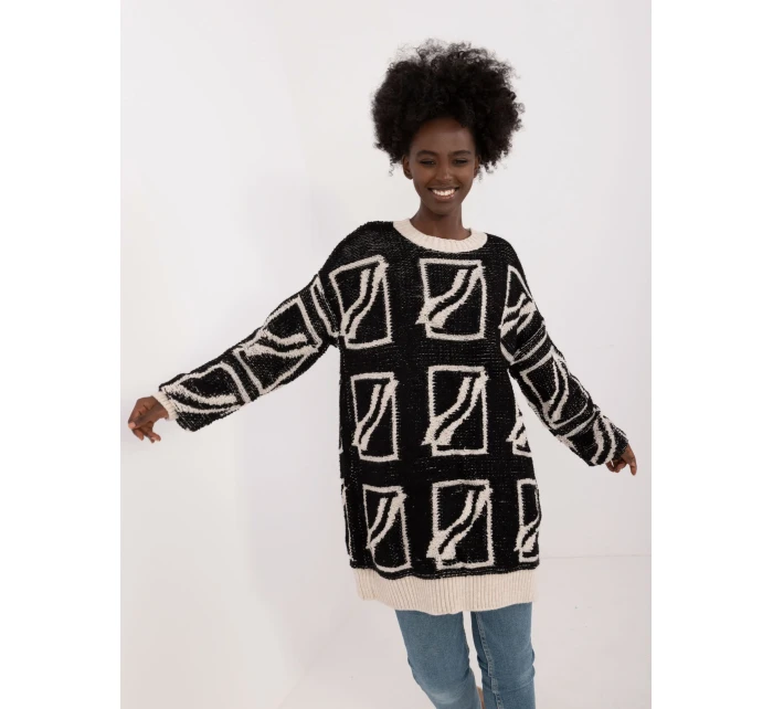 Sweter BA SW model 20301486 czarny - FPrice Sweter BA SW model 20301486 czarny - FPrice