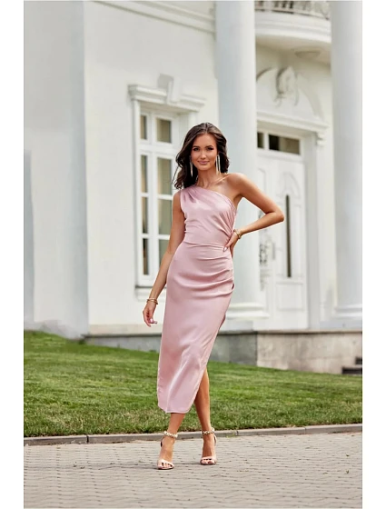 Večerní šaty model 20985402 růžové - Roco Fashion Večerní šaty model 20985402 růžové - Roco Fashion