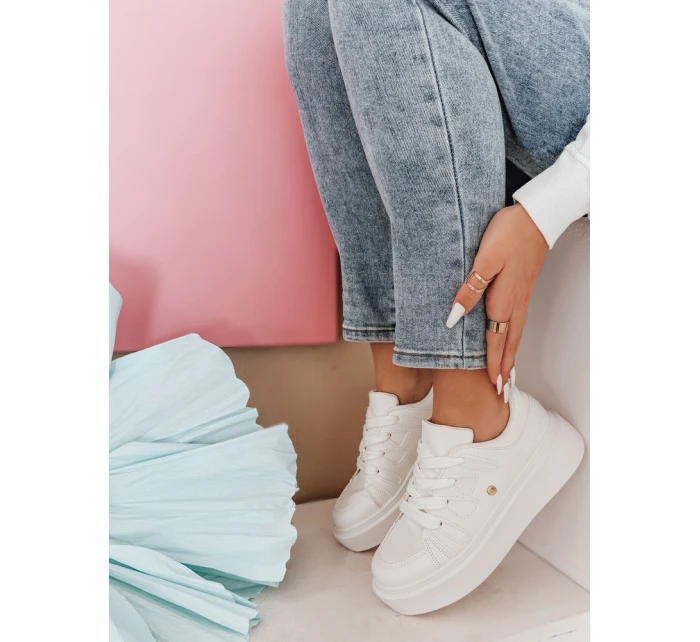 Dámské tenisky na platformě bílé Dstreet model 21984536 - FashionStreet