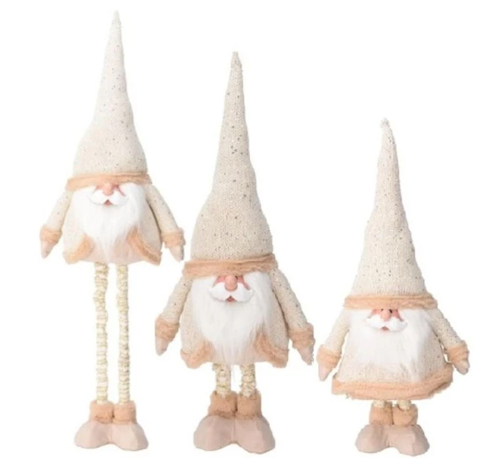 ZLATÉ MEDVEDE NA TELESKOPICKÝCH NOHÁCH 30X18X100CM ZLATÉ