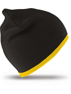 Result Headwear RC 046X Obojstranná pletená čiapka 28.046X čierna/žltá
