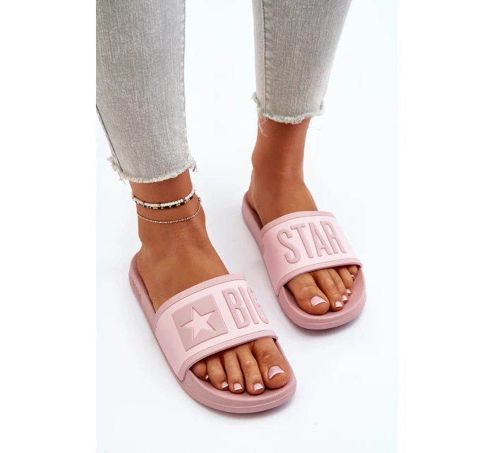 Dámské Žabky Big Star model 21651547 Růžové - Big Star Shoes
