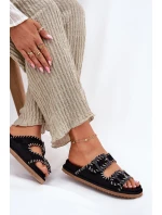 Dámské Pantofle S Přezkami A Dekorativním Černé model 21696576 - Boto Dámské Pantofle S Přezkami A Dekorativním Černé model 21696576 - Boto