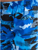 Pánske kamuflážne modré plavecké šortky Dstreet SX2381
