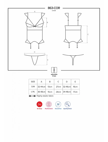 korzet   model 7009747 - Obsessive