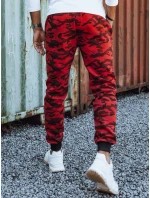 Pánské tepláky s potiskem moro červené model 21980066 - Dstreet