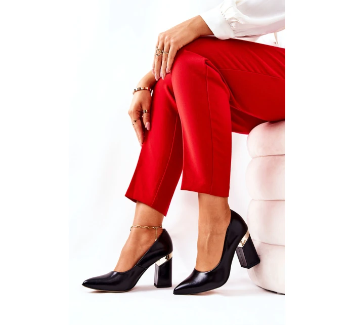 Kožené lodičky Lewski model 21571499 Černé - Boto Kožené lodičky Lewski model 21571499 Černé - Boto