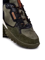 Pánská klasická sportovní obuv Memory Foam Big Star model 21601693 Zelená - Big Star Shoes