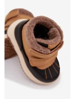 Dětské zimní boty sněhule na suchý zip Camel Darlene Dětské zimní boty sněhule na suchý zip Camel Darlene