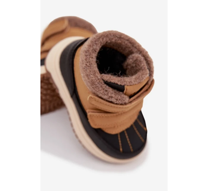 Dětské zimní boty sněhule na suchý zip Camel Darlene Dětské zimní boty sněhule na suchý zip Camel Darlene