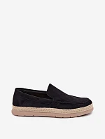 Espadrilky Espadrilky pánske čierne Rexton