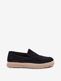 Mokasyny Espadryle Pánské Černé Rexton