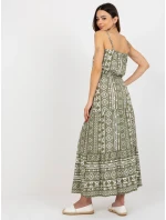 Dámské šaty model 18339291 khaki - FPrice Dámské šaty model 18339291 khaki - FPrice