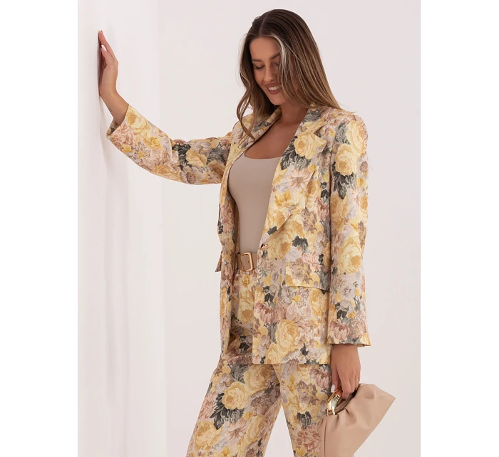 Marynarka IT MA model 22074616 żółty - FPrice Marynarka IT MA model 22074616 żółty - FPrice