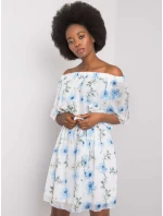 Šaty LK SK 508208.65P biela a modrá