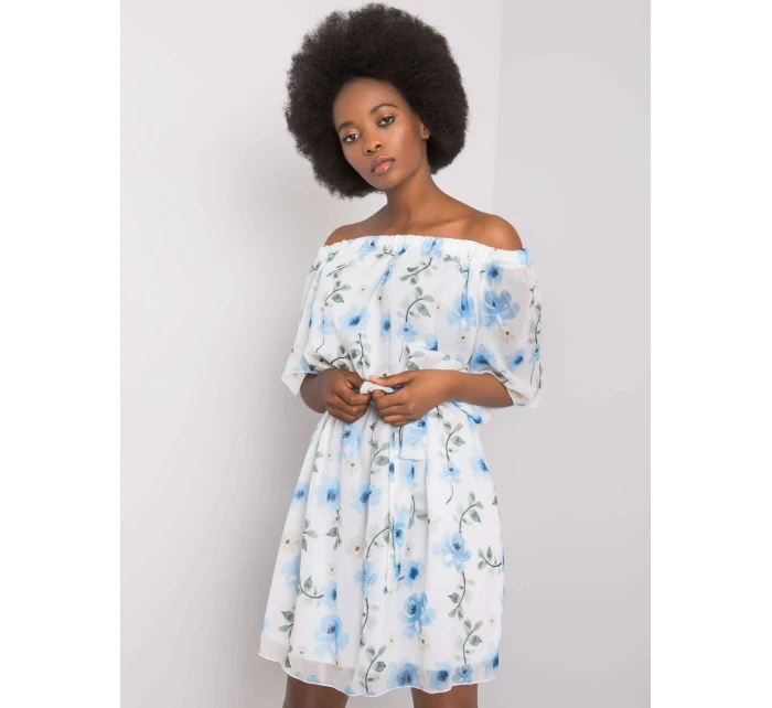 Šaty LK SK 508208.65P biela a modrá