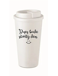 DNES BUDE  bílý termohrnek 475 ml model 20806785 - Giftela