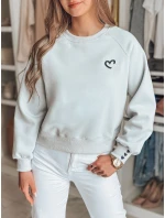 Dámská oversize mikina s srdíčky modrá Dstreet model 21989230 - FashionStreet Dámská oversize mikina s srdíčky modrá Dstreet model 21989230 - FashionStreet
