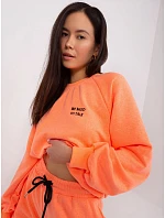 Dámska tepláková súprava s fluo oranžovými šortkami (813) Dámska tepláková súprava s fluo oranžovými šortkami (813)