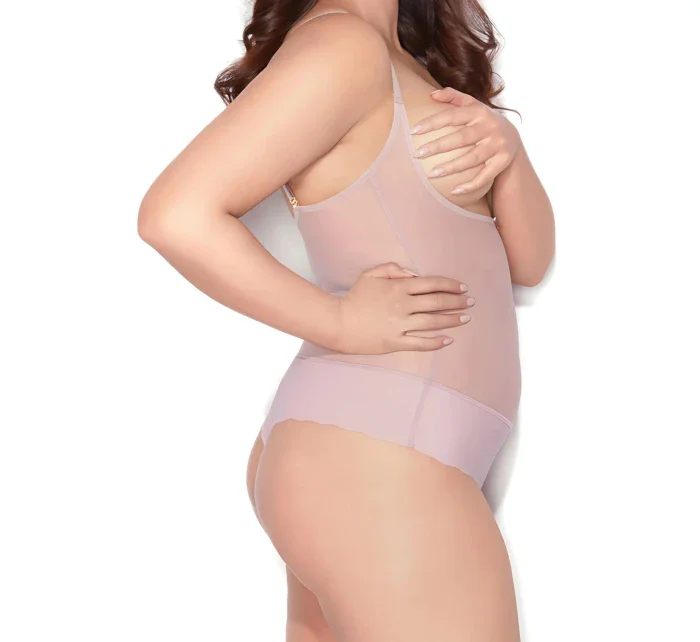 Sťahovacie body Glam string pink - MITEX